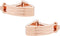 Wedge Rose Gold Wrap Around Cufflinks with Travel Presentation Gift Box...