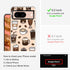 MOSNOVO Compatible with Google Pixel 8 5G Case, Coffee Clear Design Transparent Plastic Hard Back Case with TPU Bumper Protective Case Cover for P...