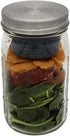 Divider Cup by Mason Jar Lifestyle - For Salads, Dips, and Snacks. Plastic Free Bento Lunch Container(Bright Blue, Wide Mouth)...