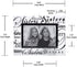 Malden International Designs Mirrored Glass With Silver Metal Inner Border Sisters Picture Frame, 4x6, Clear...