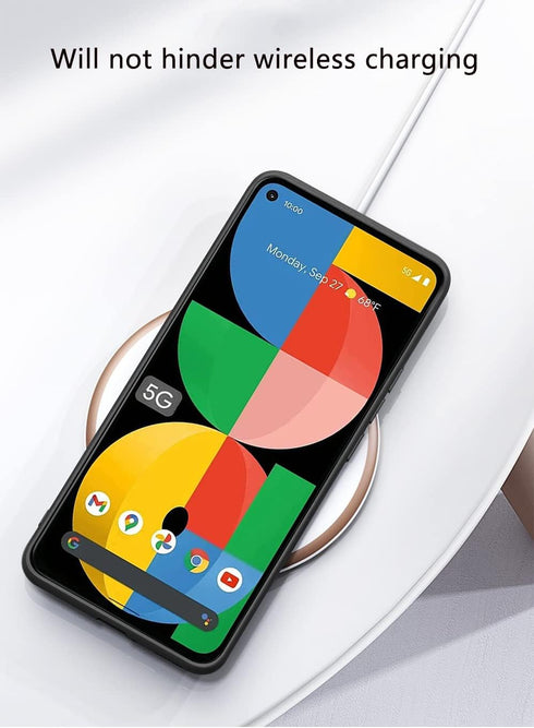 for Google Pixel 5 Case (2020), Soft TPU Artificial Leather Case,Extremely Light Ultra-Light Camera Protection Leather Cover Case for Google Pixel...