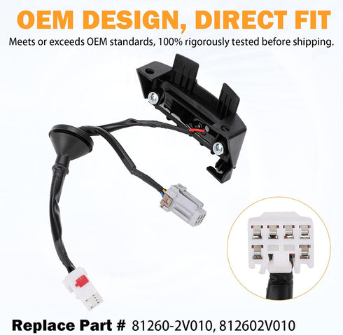Veloster Trunk Button for 2012-2017 Hyundai Veloster Rear Hatch Lock Release Switch Trunk Latch Button Replace # 81260-2V010, 812602V010...