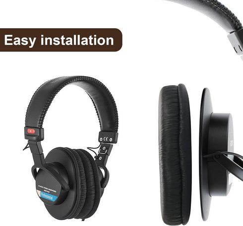 MDR-V6 Earpads Replacement Ear Cushions Cover Compatible with Sony MDR-7506, MDR-V6, MDR-V7, MDR-CD900ST Headphones Ear Pads Comfort Memory Foam E...