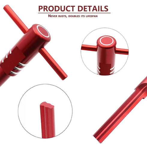 Motorcycle 944 Ignition Switch Housing Alignment Tool Kit Compatible with Harley FLH/T 2014-2020 (Red)...