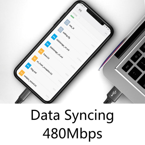 Short Micro USB Fast Charging Cable 0.9in, Flat Cord USB A to Micro USB Charging and Data Sync Cable, Portable Buckle Design,for Power Bank, Phone...