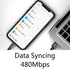 Short Micro USB Fast Charging Cable 0.9in, Flat Cord USB A to Micro USB Charging and Data Sync Cable, Portable Buckle Design,for Power Bank, Phone...