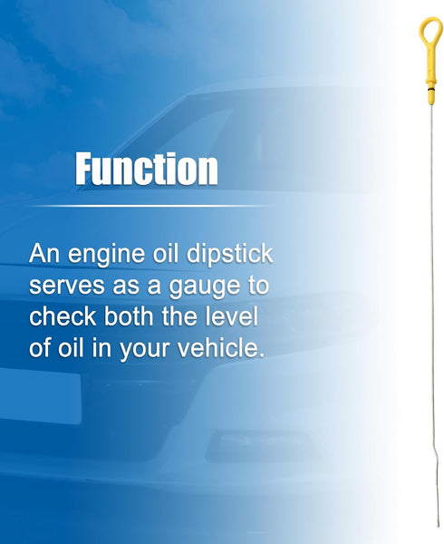 uxcell 1 Pcs Engine Oil Dipstick Engine Oil Fluid Level Dipstick for Mazda Miata Base LS SE 1.8L L4 Gas 2000-2002 No.LFE210450D...