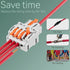 10pcs Electrical Wire Connectors, DIY Butt Terminal Connectors for 4 Circuit Inline Splices (1 in 4 Out)...