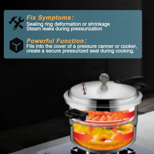 Replacement Mirro Pressure Cooker Gasket S-9882 For Mirro 12qt/16qt/22qt model M-0512 / M-0522 / M-0312 / M-0406 / M-0416 / M-0526 / M-0622 Pressu...