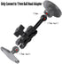 Aluminum 17mm Ball Mount Extension Adapter, 360° Rotation Extension Rod for Car Air Vent Dashboard Suction Cup Phone Holder, Compatible with Garmi...