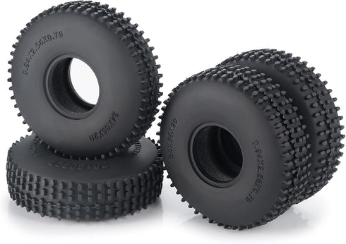 Wheel Tires Crawler Tires for TRX4M / SCX24 Upgrade Parts,65 * 20mm...