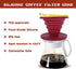 2 Pieces Collapsible Pour Over Coffee Dripper, Portable Camping Pour Over Coffee Maker, Reusable Silicone Pour Over Coffee Filter for Backpacking ...