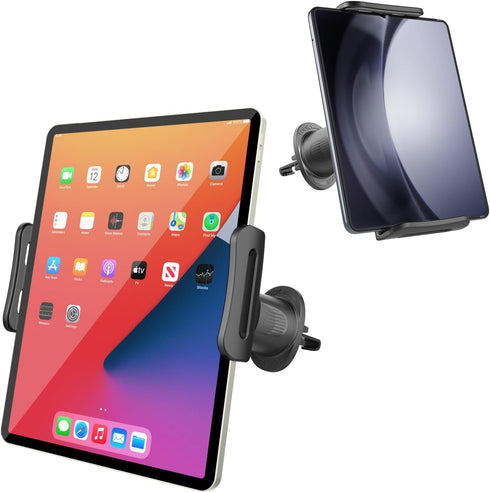for iPad Car Mount Air Vent Tablet Holder Upgraded Metal Hook for 5-11 Inch Samsung Galaxy Tablets iPad Pro Air Mini iPhone Cell Phone...