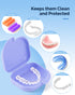 JMU Retainer Case with Vent Holes, Mouth Guard Case Dental Storage Container, Black...