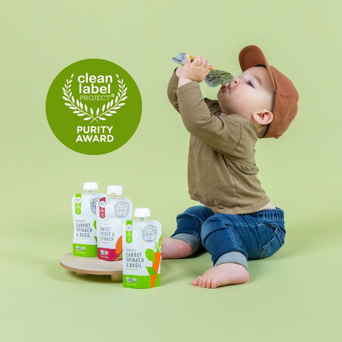 Serenity Kids 6+ Months USDA Organic Veggie Puree Baby Food Pouches | No Sugary Fruits or Added Sugar | Allergen Free | 3.5 Ounce BPA-Free Pouch |...