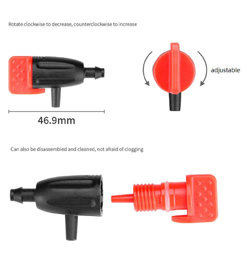 Garden Irrigation Dripper, 30 Pack Adjustable Drip Emitters Garden Succulent Watering Dripper Sprinkler for 4mm/7mm Hose for Home Succulents Plant...