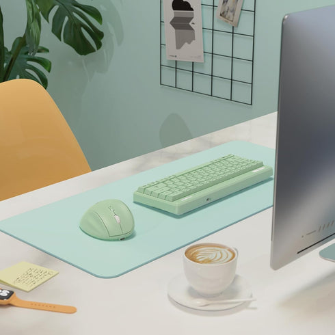 Micropack Vertical Mouse Multi-Device, 3-Mode Bluetooth 5.0 & 3.0 Mouse 2.4G Wireless Mouse with Adjustable DPI & Silent Click for Laptop, MacBook...