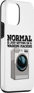 iPhone 12 mini Mormal Is Sitting On Laundry Funny Women Washing Machine Case...