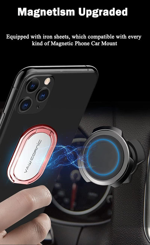 VAWcornic Phone Ring Holder Finger Kickstand, 540° Dual Direction Rotating Phone Grip for iPhone, Samsung, Huawei Smartphone, Tablet, Kindle, Swit...