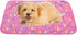 Pet Blanket Soft Fluffy Fleece Pet Mat Doggy Flannel Blanket Dog Cat Cute Paw Print Pet Blankets Pink Paw Medium(30''*20'')...