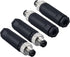 Industrial Sensor Connector Plug,Lonlonty Field Assembly M8 Connector 3-Pin A Coding UTP IP67 Waterproof Aviation Connector Adapter-Male,3 Pin,4Pa...