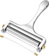 TOPULORS Wire Cheese Slicer Stainless Steel Handheld Cheese Cutter for Mozzarella, Cheddar, Gruyere - with 1 Extra Wire - Adjustable Thickness Che...