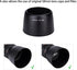 Reversible Lens Hood Shade Protector for Canon EF 75-300mm f/4-5.6 III USM & EF-S 55-250mm f/4-5.6 is II Lens Replaces ET-60 On Canon EOS 5D Mark ...