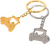 KESYOO 2Pcs Golf Keychain Metal Golf Cart Key Chain Golf Cart Pendant Key Ring Bag Charms Hanging for Golfer Golf Lover Present Golden Silver...