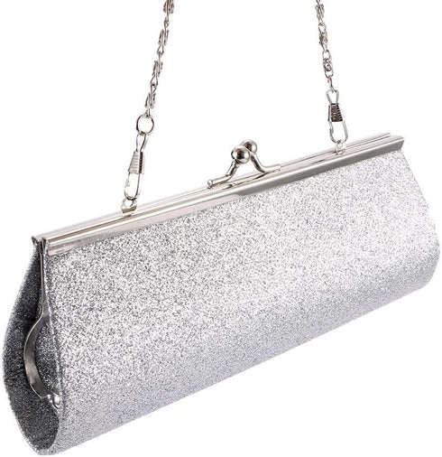 Shoulder Bag Women's Shiny Handbag Party Wedding Bridal Banquet Clutch Purse...