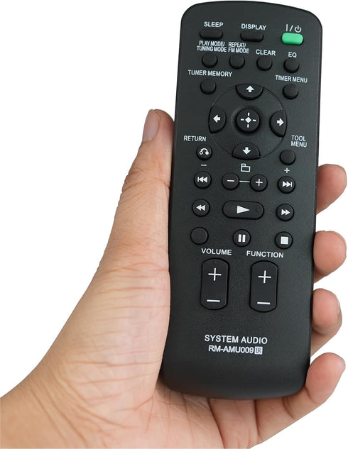 Replaced Remote fit for Sony Audio System CMT-HX80R SS-CHX50 HCD-HX80R CMT-BX20i SS-CBX20 HCD-BX20i CMT-FX300I SS-CFX200 HCD-FX300i SS-WG909iP HCD...
