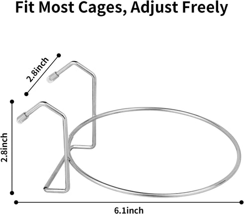 2PCS Kennel Water Bowl Hanging,Stainless Steel Puppy Bowls for Small Dog Cage,Dog Kennel, Dog Crate, Catio Accessories,Dog Crate Water Bowl Dog Di...