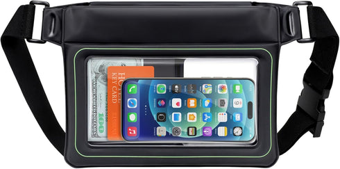 F-color Waterproof Fanny Pack Floating - Waterproof Waist Pouch with 35oz Buoyancy - Cruise Essentials Must Haves Waterproof Bag Keeps Phone Valua...