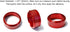 iJDMTOY Compatible with Subaru WRX, STI, Impreza, Forester, XV Crosstrek, 3pc Red Anodized Aluminum AC Climate Control Turner Cover Rings...