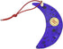 Glass Of Venice Murano Glass Moon Christmas Ornament - Blue...