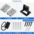 120Amp Battery Quick Disconnect Connector, 2 AWG, 2PC Grey Power Disconnect Housings with Bracket and Dust Cover (2PCS 120A 2AWG)...
