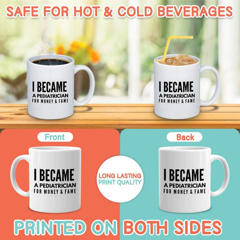 Bubble Hugs Pediatrician Coffee Mug 11 oz White, Tiny Human Doctor Pediatric Nurse Appreciation...