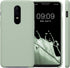 kwmobile Case Compatible with OnePlus 6 Case - TPU Silicone Phone Cover with Soft Finish - Gray Green...