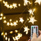 Star String Lights,16.4 ft 50 LED 8 Modes Battery Operated String Lights with Remote & Timer Dimmable Twinkle Fairy Lights String for Kid Bedroom ...