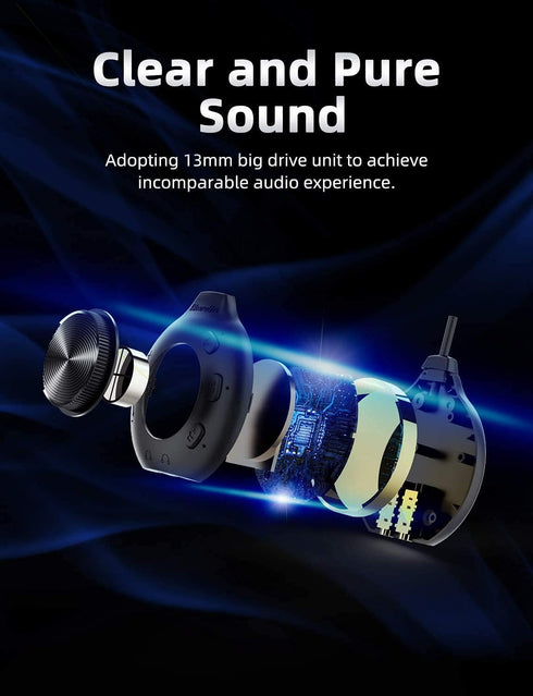 Wired Earphones in-Ear Earbud Headphones with Microphone, Bluedio Li Pro Noise Isolating Headphones Volume Control for PC Laptop with 7.1 Channel ...