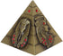 PROW® 3.3 Inch Egyptian Pyramids Figurine Replica, Bronze Metal Egyptian Ancient Art Building Model for Cafe Home Decor Desktop Decoration Gift So...