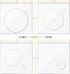 Pack of 4 Circle Inlay Template Set, Router Templates for Woodworking,Router Jig Templates Decorative Templates...