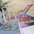 Teensery 1 Pack Metal Wire Frame Holder Stand Tabletop Display Stand for Picture Photo Book Cellphone Pad (Rose Gold)...