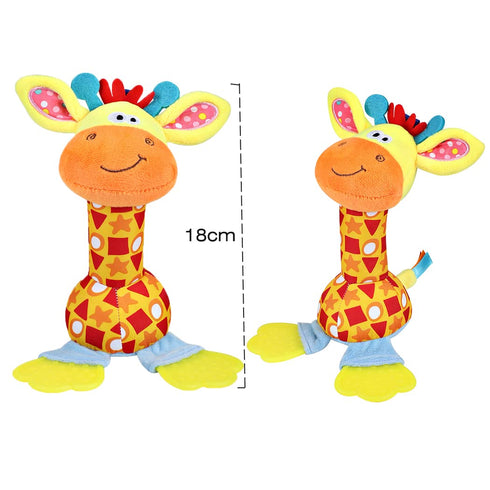 Baby Soft Rattles 0-6 Months, Baby Toys for Infant Developmental, Seneory Hand Grip Toys for Babies 6 to 12 Months, Soft Plush Toy for Newborn Gif...