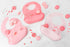 Silicone Baby Bibs Infant Toddler Feeding | Muted Pink Multi Set Pack Of 3 | Waterproof, Durable, Adjustable, Soft!…...