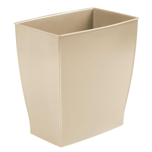 iDesign Small Bathroom Trash Can, Ideal for Primary and Guest Bathroom or Office, Brown, Made in USA...