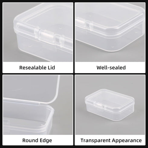 Bead Organizer Box, Small Clear Plastic Beads Storage Containers Box, Bead Organizers with Lid, Mini Storage Box Use for Diamond Art?DIY Crafts?Pi...