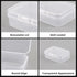 Bead Organizer Box, Small Clear Plastic Beads Storage Containers Box, Bead Organizers with Lid, Mini Storage Box Use for Diamond Art?DIY Crafts?Pi...