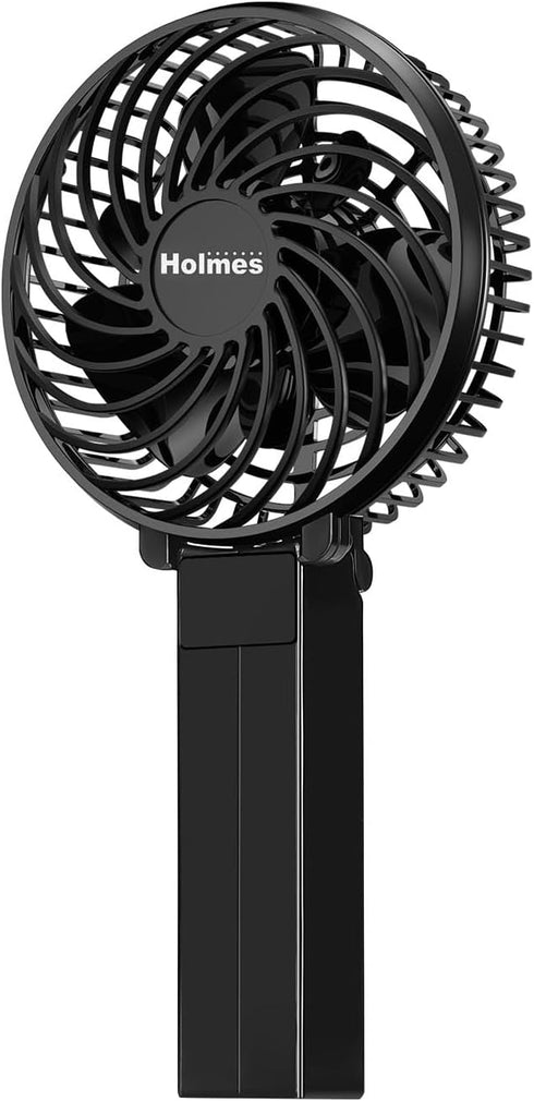 HOLMES 4" Portable, Handheld, Personal or Desk Fan, 3 Speeds, Rechargeable battery, USB-C Charging Cable, 180° Adjustable Head, Lightweight, Compa...