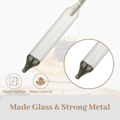 Maple Syrup Hydrometer, Baume and Brix Scale, Maple Syrup Density Kit Syrup Hydrometer for Measure Sugar and Moisture Content (Density) of Boiled ...