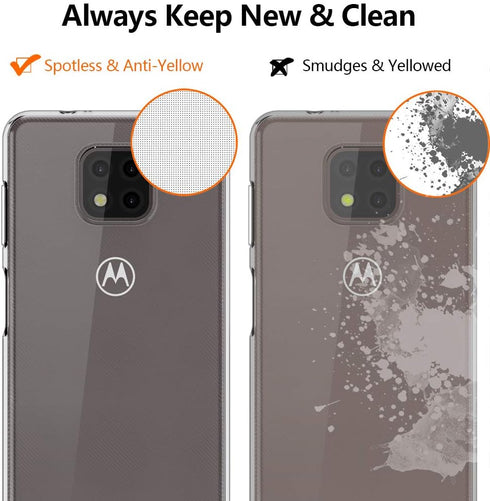 SNOSHO for Moto G Power 2021 Case,Slim Thin Flexible TPU Soft Silicone Gel Skin Shockproof Anti-Scratch Protective Cases Cover for Motorola G Powe...